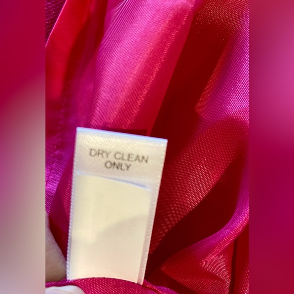 NWT Banana Republic Mad Men Betty Dress 60's Women's Pink Fushia Silk Size 6 - Picture 11 of 11